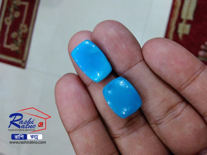 Square Shape Turquoise Stone (Square Shape Firoza Stone)