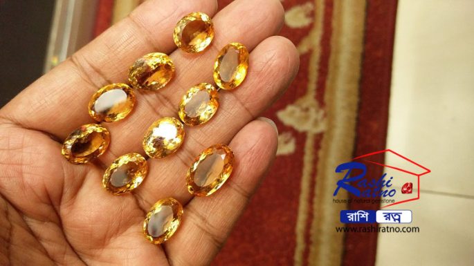 Golden Topaz Stone গোল্ডেন টোপাজ পাথর - Image 3