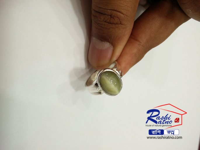 Indian Green Cats Eye Stone (ইন্ডিয়ান সবুজ ক্যাটস আই) - Image 4