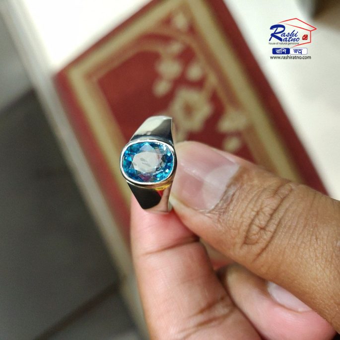 Natural Blue Zircon Stone - Image 4