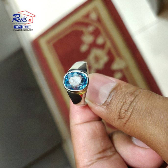 Natural Blue Zircon Stone - Image 3